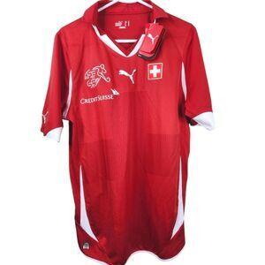 Deadstock Puma Switzerland 10/11 Mens Signed Back National Soccer Team Jersey M